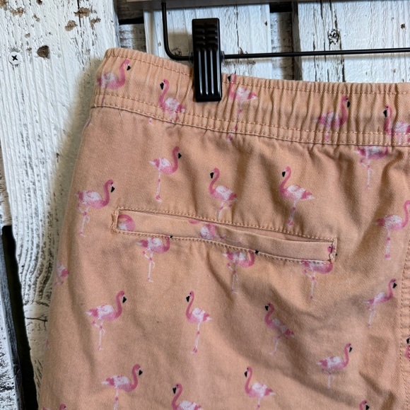 Forever 21 Flamingo Shorts Mens Large Cotton Pull On Retro Tropical 90s Vibe - Picture 6 of 8